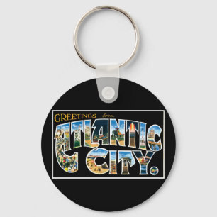 Greetings from Atlantic City! Key Ring