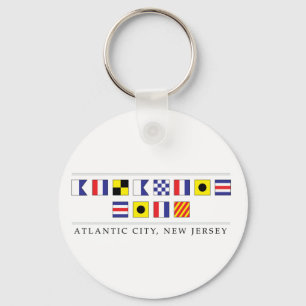 Greetings from Atlantic City Key Ring