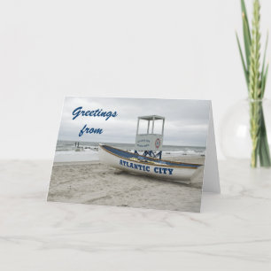 Greetings from Atlantic City New Jersey Card