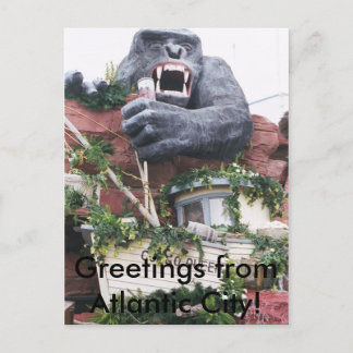 Greetings from Atlantic City Postcard