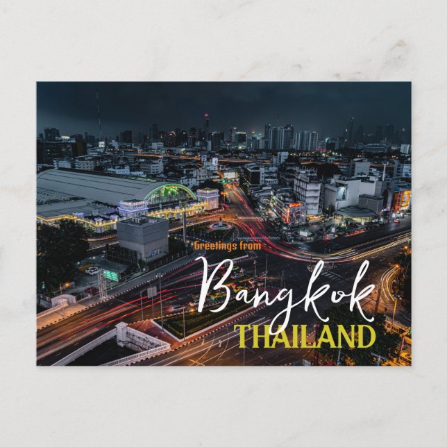 Greetings from Bangkok Thailand Postcard  (Front)
