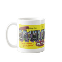 Greetings from Beckley WV Vintage Postcard Mug