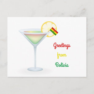 Greetings From Bolivia Cocktail Holiday Card