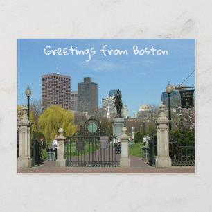 Greetings from Boston Postcard