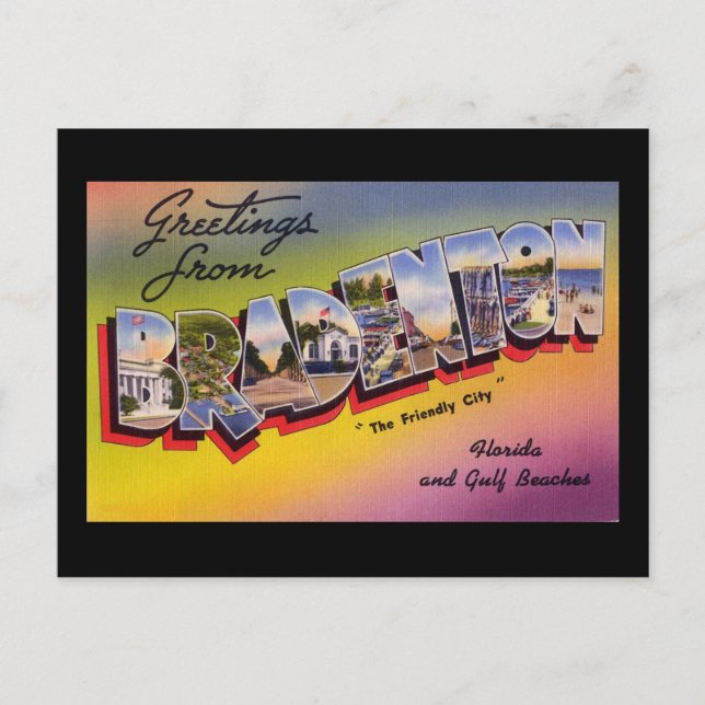 Greetings from Bradenton Florida Postcard (Front)