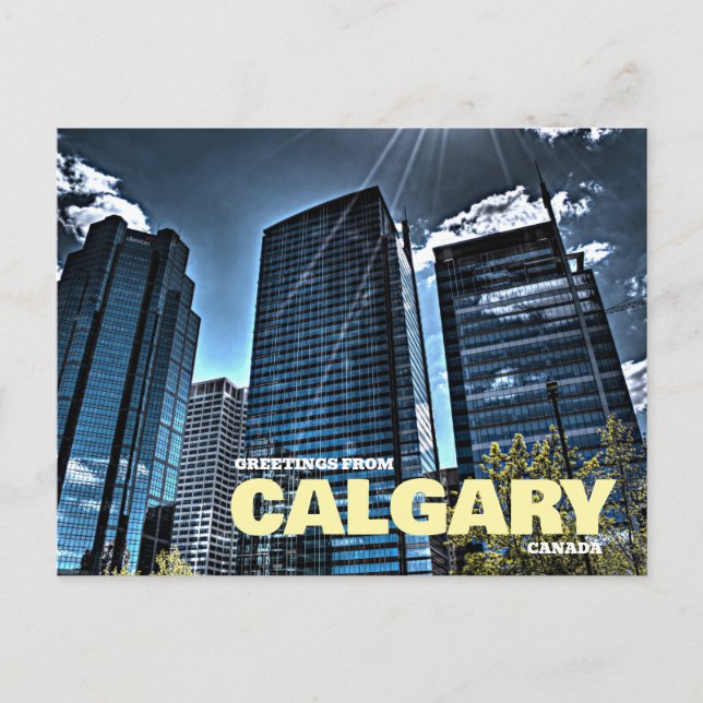 Greetings from Calgary Canada Postcard (Front)
