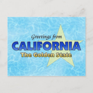 Greetings from California Postcard