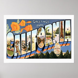 Greetings From California Poster