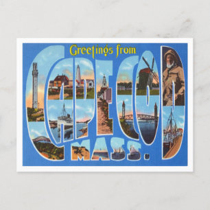 Greetings from Cape Cod, Massachusetts Travel Postcard