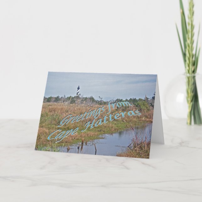 Greetings from Cape Hatteras OBX Card (Front)