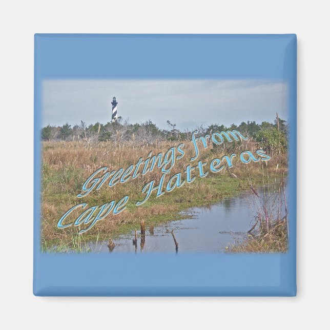 Greetings from Cape Hatteras OBX Magnet (Front)