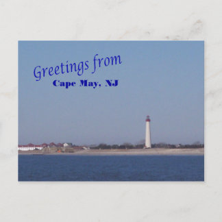 Greetings from Cape May Lighthouse Postcard