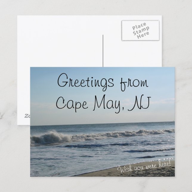 Greetings from Cape May, NJ Postcard (Front/Back)
