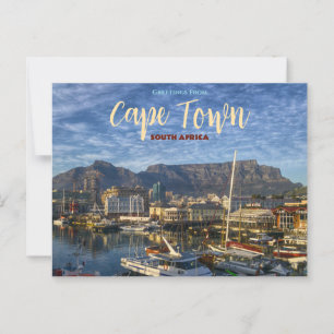 Greetings from Cape Town Scenic Postcard
