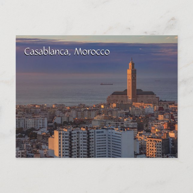 Greetings from Casablanca Morocco Postcard (Front)