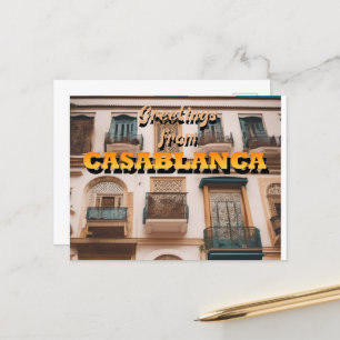 Greetings from CASABLANCA Postcard