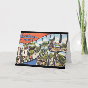 Greetings from Catskill Mts._Vintage Travel Poster Card