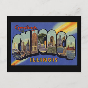 Greetings from Chicago Illinois Postcard