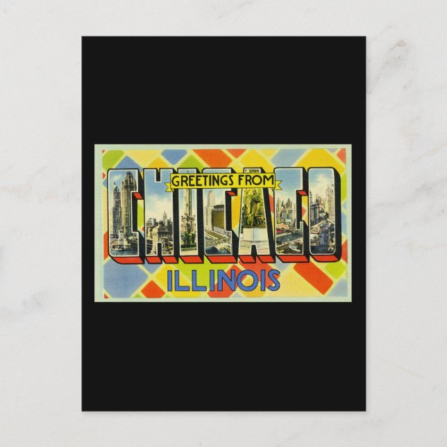 Greetings from Chicago Illinois Postcard (Front)