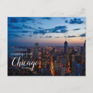 Greetings from Chicago Illinois Postcard