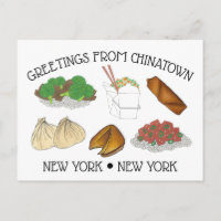 Greetings from Chinatown New York City NYC Foods
