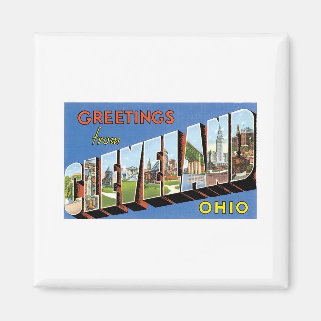 Greetings from Cleveland, Ohio Magnet (Front)