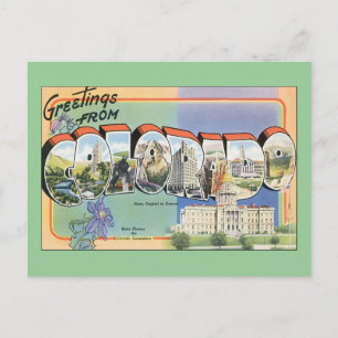 Greetings from Colorado Postcard