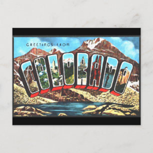 Greetings From Colordao Postcard