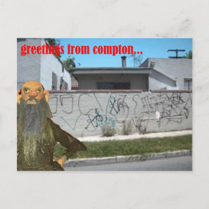 greetings from compton postcard