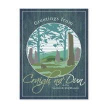 Greetings from Craigh na Dun Outlandish Postcard
