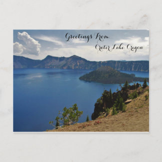 Greetings From Crater Lake Postcard