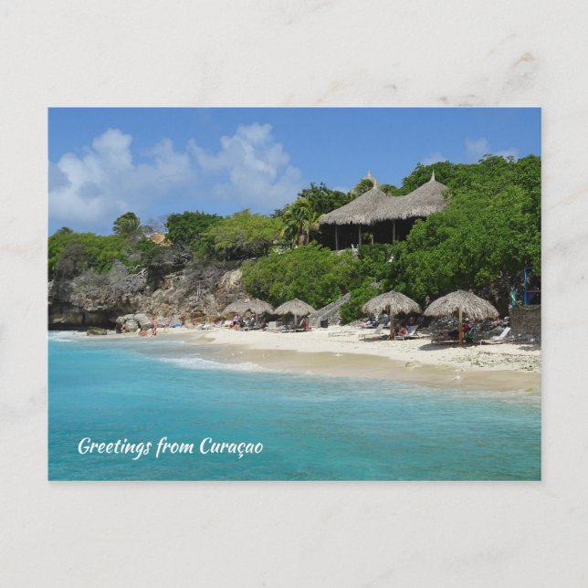 Greetings from Curaçao (customisable) Postcard (Front)