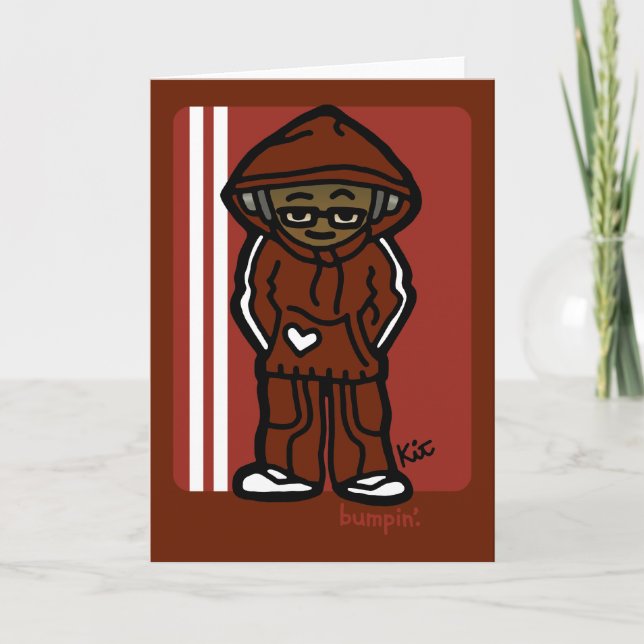 greetings from da hood. card (Front)