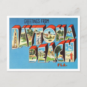 Greetings from Daytona Beach, Florida Travel Postcard