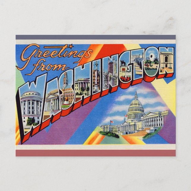 Greetings From DC Postcard (Front)