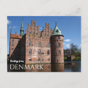 Greetings from Denmark Castle Postcard Scenic