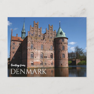 Greetings from Denmark Castle Postcard Scenic