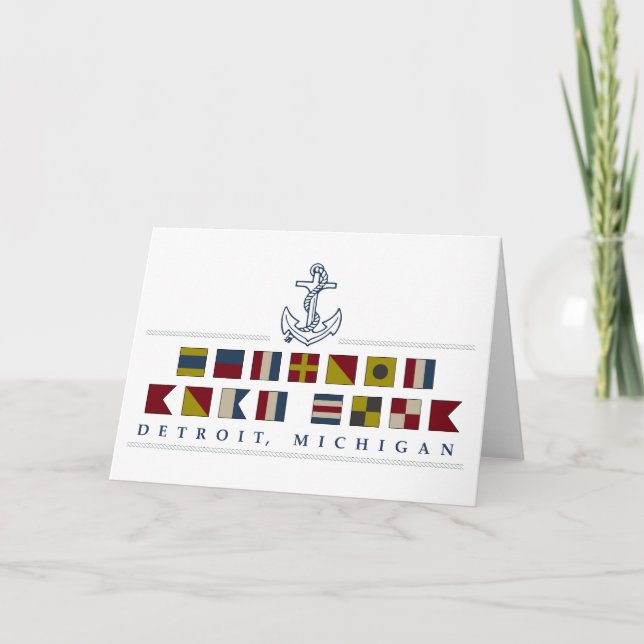 Greetings from Detroit Card (Front)