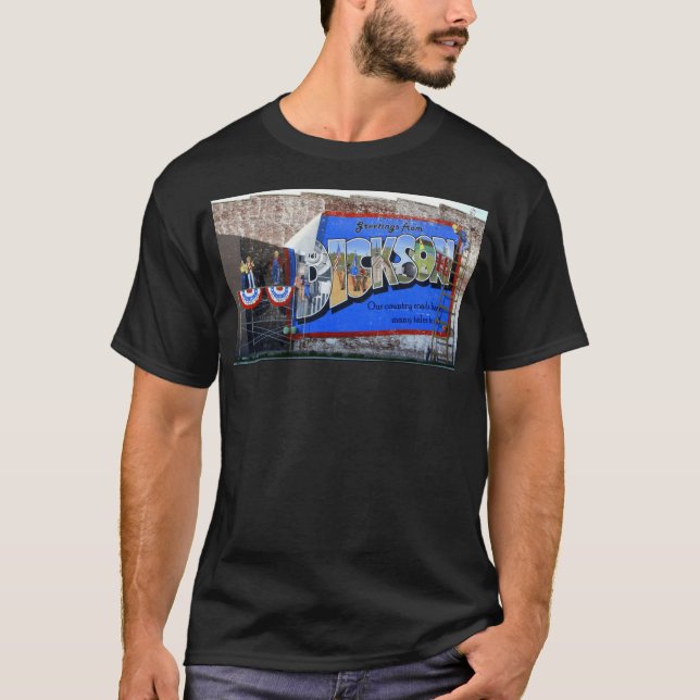 Greetings from Dickson County Tennessee ~ Mural T-Shirt (Front)