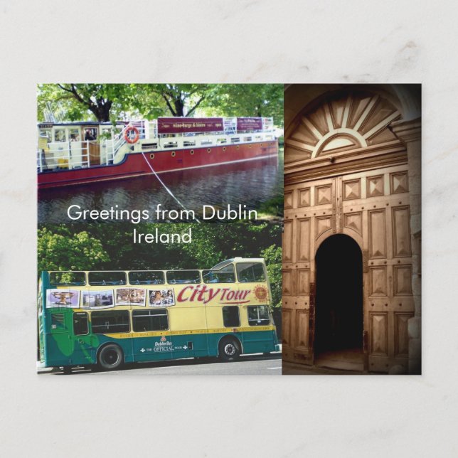 Greetings from Dublin, Ireland Postcard (Front)