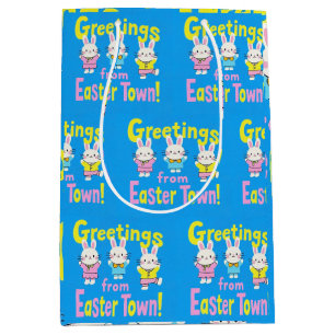 Greetings from Easter Town  Medium Gift Bag