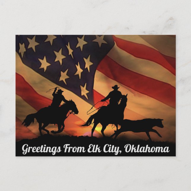 Greetings From Elk City, Oklahoma Postcard (Front)