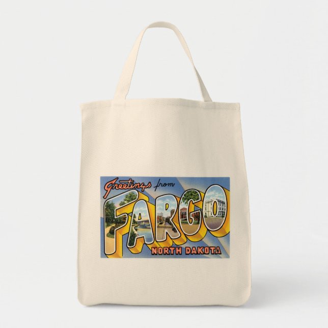 Greetings from Fargo, North Dakota Tote Bag (Front)