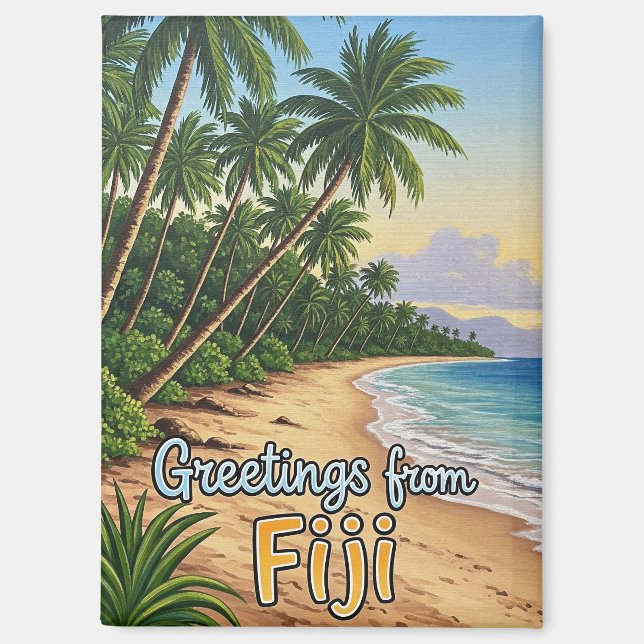 Greetings from Fiji Magnet (Front)