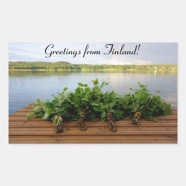 Greetings from Finland sticker (Front)