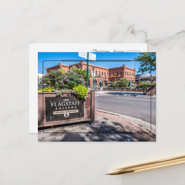Greetings from Flagstaff, Arizona Postcard (Front/Back In Situ)
