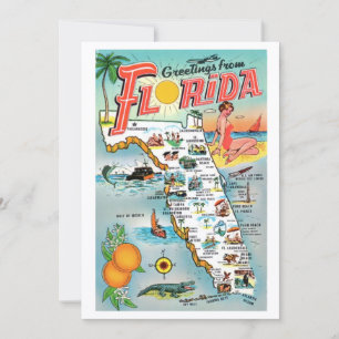 Greetings From Florida 5x7 Big Postcard