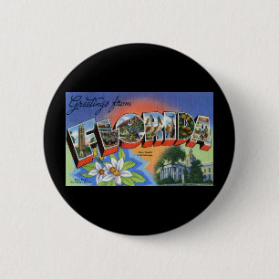 Greetings from Florida 6 Cm Round Badge