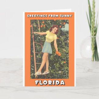 Greetings From Florida Card