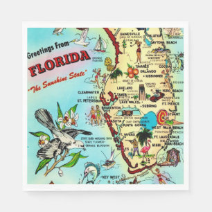 Greetings from Florida Napkin